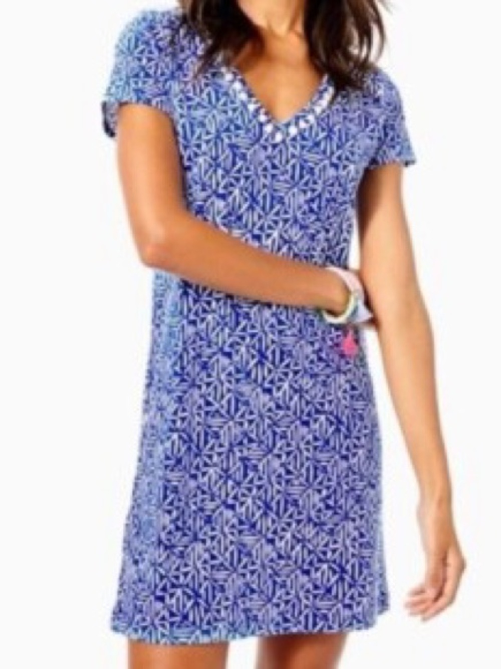 Lilly Pulitzer Etta Dress Corsica Blue - Picture 7 of 8